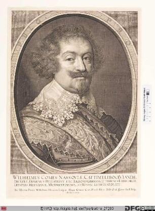 Bildnis Wilhelm, Graf von Nassau-Siegen