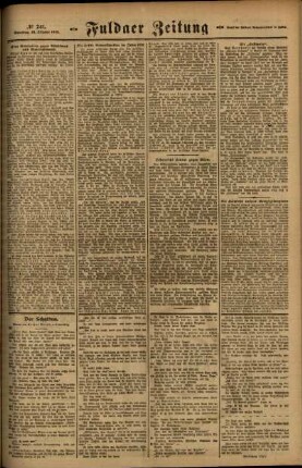 Zweite Ausgabe vom Samstag, den 18. Oktober 1919.