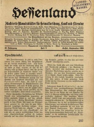 Heft 9, September 1928