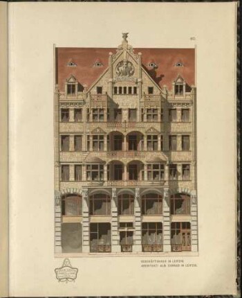 Geschäftshaus in Leipzig. Architekt: Alb. Conrad in Leipzig.