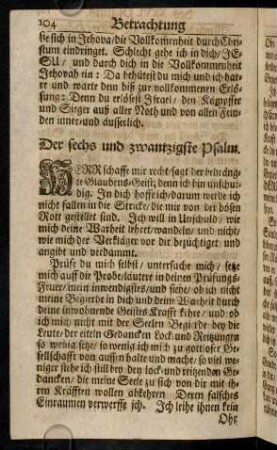 104-115, Der XXVI. - XXVIII. Psalm