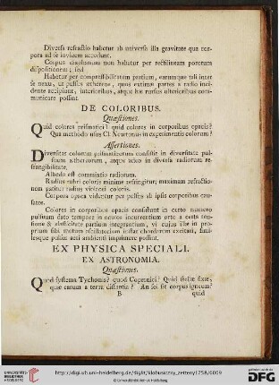 Ex physica speciali