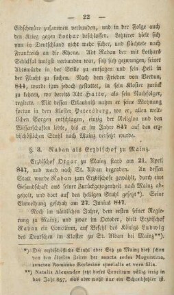 §. 3. Raban als Erzbischof zu Mainz.