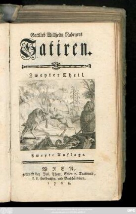 Theil 2: Gottlieb Wilhelm Rabeners Satiren