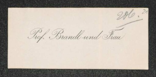 Brief von Alois Brandl an Gerhart Hauptmann