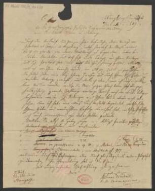 Brief an B. Schott's Söhne : 24.12.1819