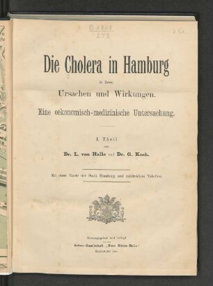 Theil 1: [Oekonomische Ursachen] : eine ökonomisch-medizinische Untersuchung