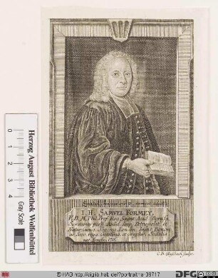 Bildnis Johann Heinrich Samuel Formey