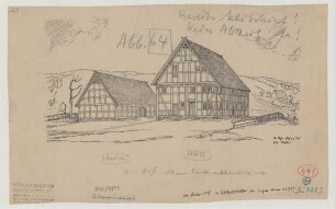 Unterwilden (Kreis Siegen): Ache-Hof. Haupthaus (Schaubild)