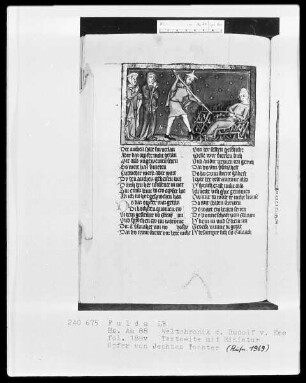 Rudolf von Ems, Weltchronik — Jephtas Tochter wird geopfert, Folio 188verso