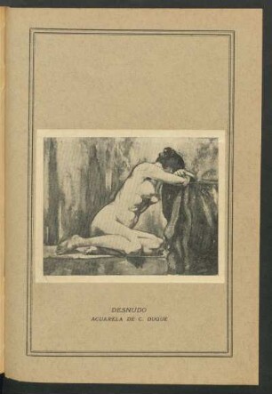 Desnudo - [Ilustración] : Acuarela de C. Duque