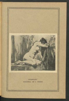 Desnudo - [Ilustración] : Acuarela de C. Duque