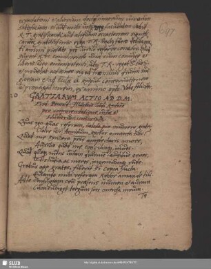 Nr. 20-22. Gratiarum actio u. Declaratio periurii et iuramenti. u. Gedicht