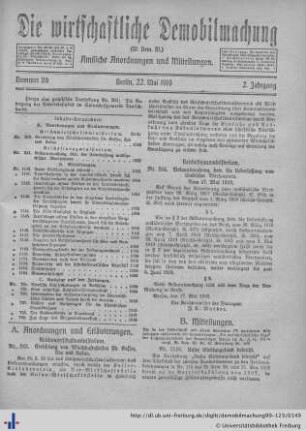 Nr. 116, 22. Mai 1919
