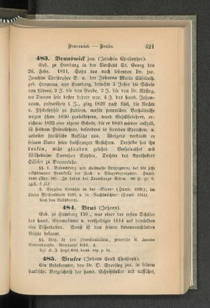 484. Brus (Johann).