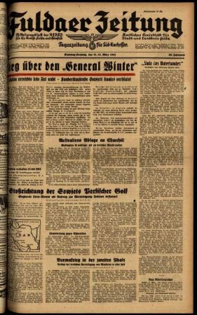 Ausgabe vom Samstag, den 21. März 1942.