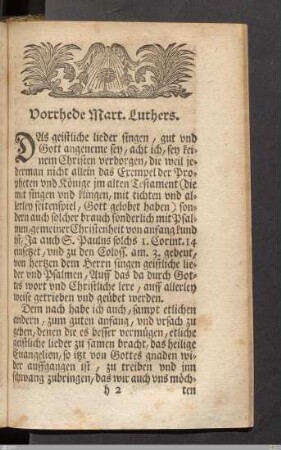 Vorrhede Mart. Luthers.