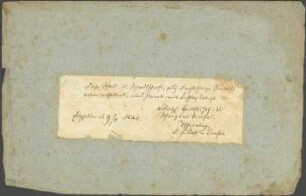 I-II, "diese Schand- u. Schmahschrift...". Redaktion [eingeklebtes Blatt]