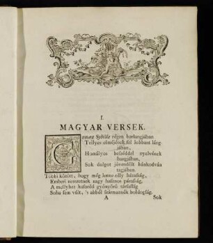 I. Magyar Versek. - VI. Maria Theresia Augustissima Romanorum imperatrix...