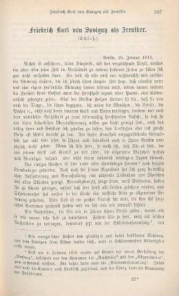 307-322 Friedrich Karl von Savigny als Ireniker : Schluß
