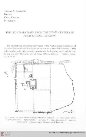14: The legionary bath from the 3rd-4th century in Novae (Moesia Inferior)