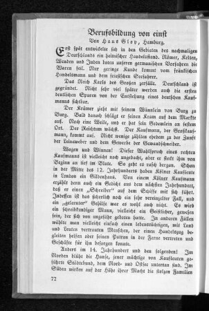 Berufsbildung von einst