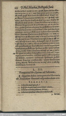 L. XX. Pomponius libro septimo ad Sabinum