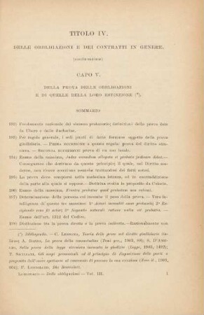 Titolo IV. Delle obbligazioni e dei contratti in genere (continuazione)