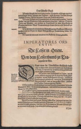Imperatores Orientis. Die Keiser in Orient.