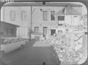 Dresden-Loschwitz, Grundstraße 1. Ehem. Rathaus mit Ratskeller. Hofansicht