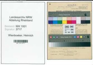 Entnazifizierung Heinrich Wienboeker, geb. 03.08.1900 (Kaufmann)