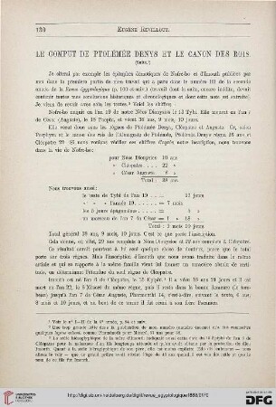 5: Le comput de Ptolémée denys et le canon des rois, [2]