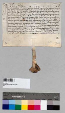 Freistiftsrevers des Christian Wittel gegenüber Propst Paul von Baumburg für das Wittellehen zu Frasdorf in der Pfarrei Prien und der Herrschaft Aschau.; S: Erhard Reinswedel