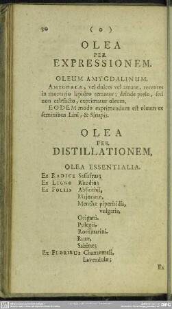 Olea Per Distillationem