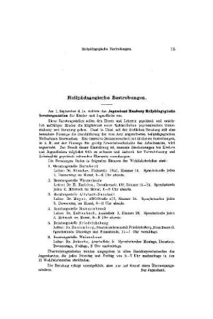 Heilpädagogische Bestrebungen