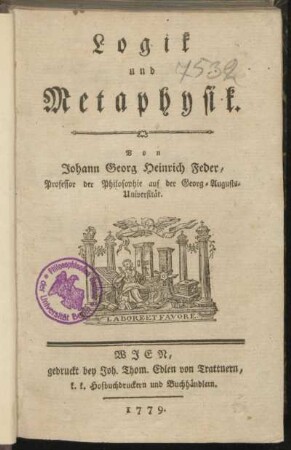 Logik und Metaphysik