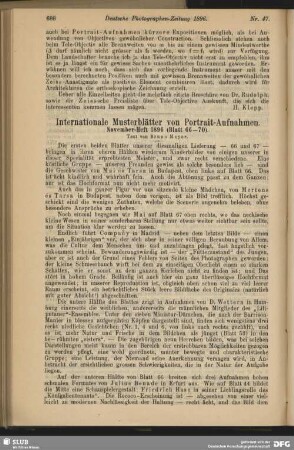 Internationale Musterblätter von Portrait-Aufnahmen