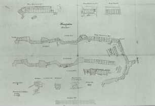 Festung Königstein, Grundrisse der Kasematten an der Südwestfront : Königstein, Festung