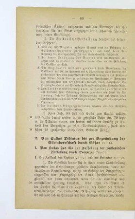2. Von Sullas Diktatur bis zur Begründung der Alleinherrschaft durch Cäsar 79-44