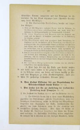 2. Von Sullas Diktatur bis zur Begründung der Alleinherrschaft durch Cäsar 79-44