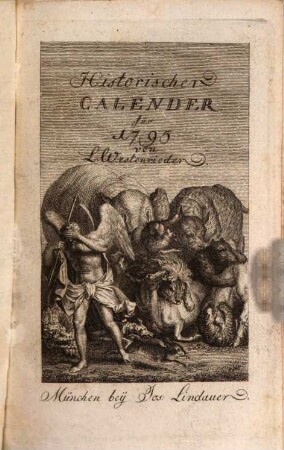 Historischer Calender. 1795