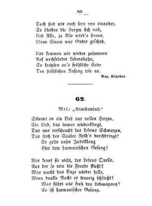 62. Mel.: "Krambambuli"