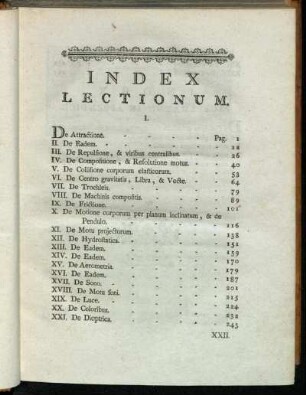 Index Lectionum.