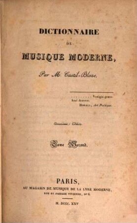 Dictionnaire de musique moderne. 2. 387 S.