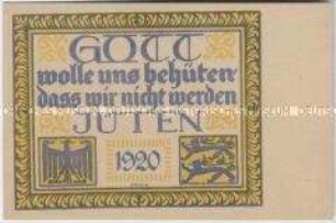 Postkarte zur Volksabstimmung in Schleswig