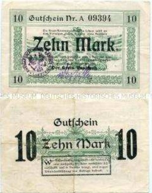 Kreis Lötzen, 10 Mark