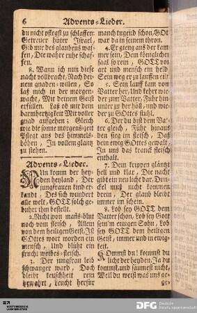Advents-Lieder.