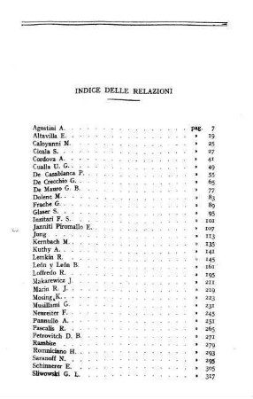 415-416, Indice delle relazioni