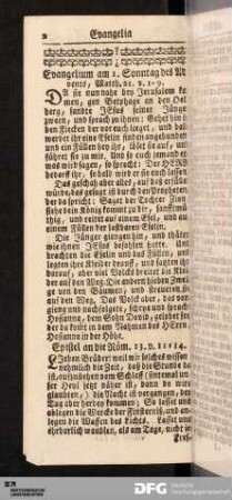 Evangelia und Episteln.