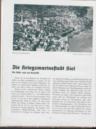 Die Kriegsmarinestadt Kiel Ein Rück- und ein Ausblick